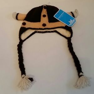 Viking Hat Fun Winter Womens Kids Wool Ski